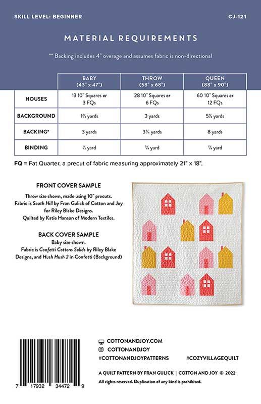 Cozy Village Quilt Pattern