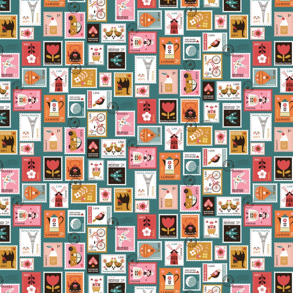 Bon Voyage Postage Stamps