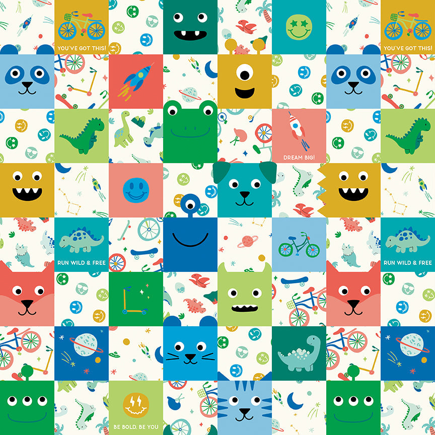 Brave Your Way Cheater Print Multi