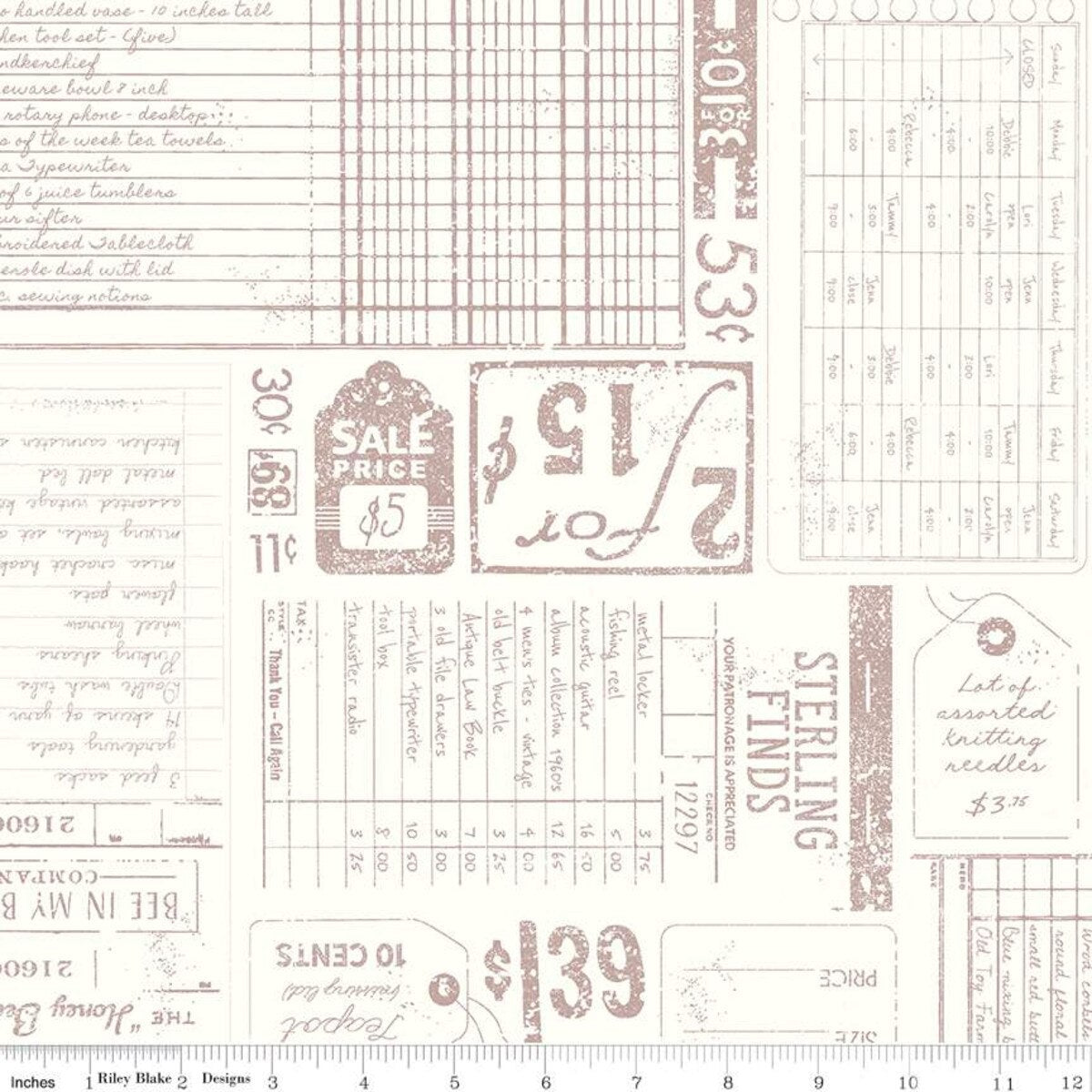 Bookkeeping Cloud- Fat Quarter