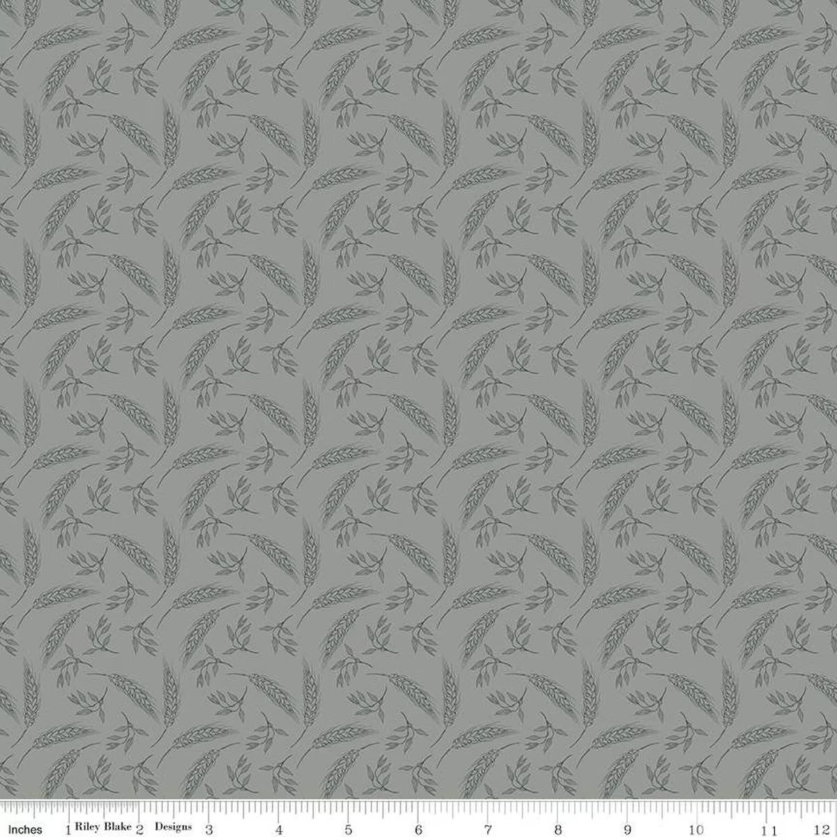 A Walk on the Prairie Wheat Sage Gray- Fat Quarter