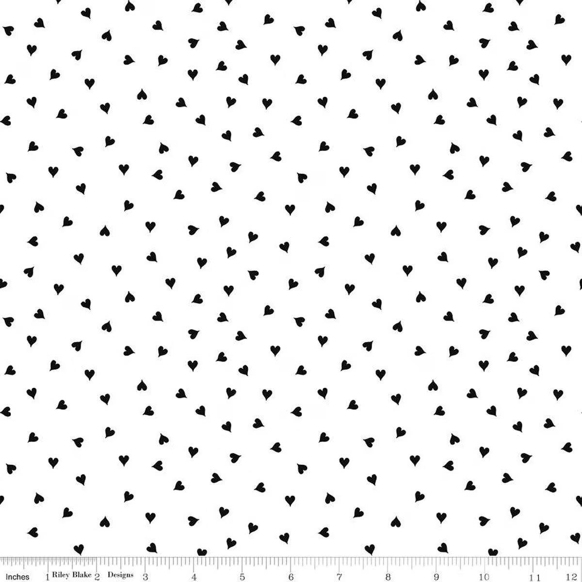 Take Heart Small Hearts White | Fat Quarter