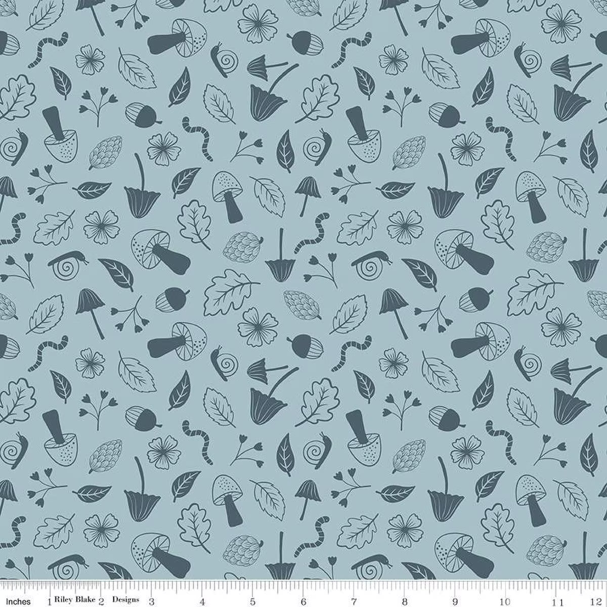 Forest Village Foraging Sky | Fat Quarter