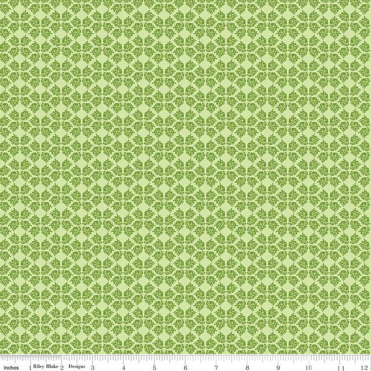 Plum Petals Geometric Fern | Fat Quarter