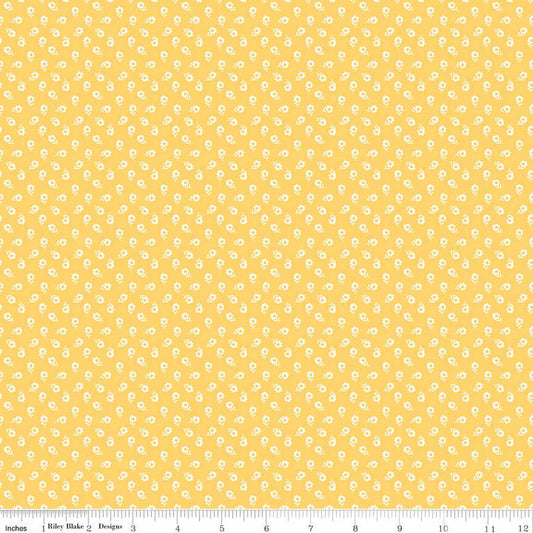 New Beginnings Posies Buttercream | Fat Quarter