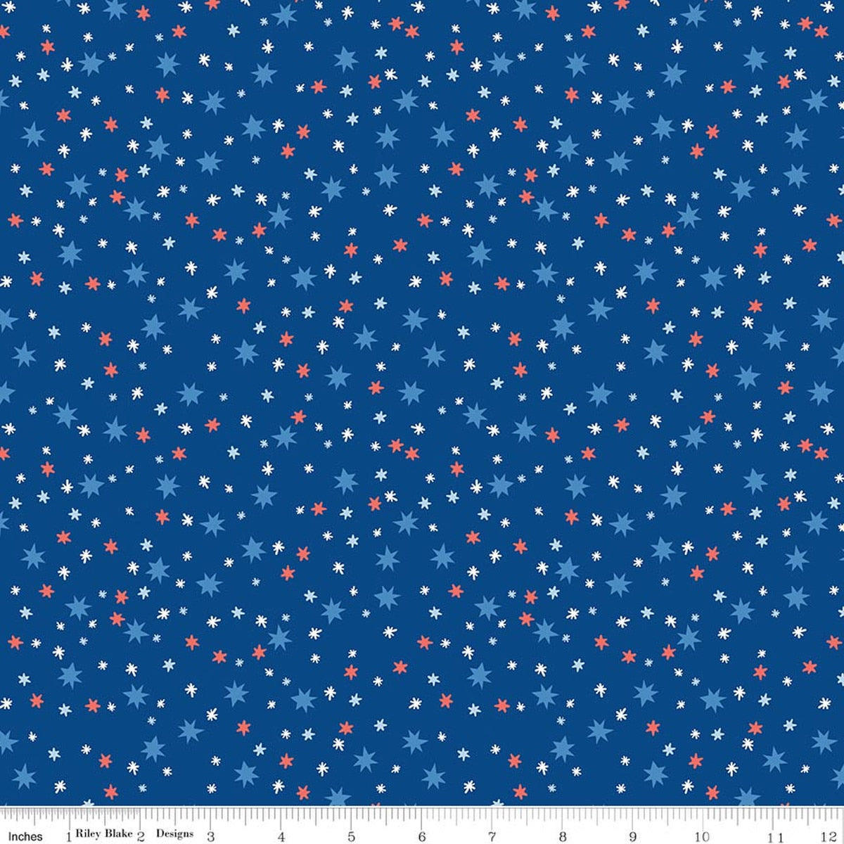 Firecracker Stars Blue