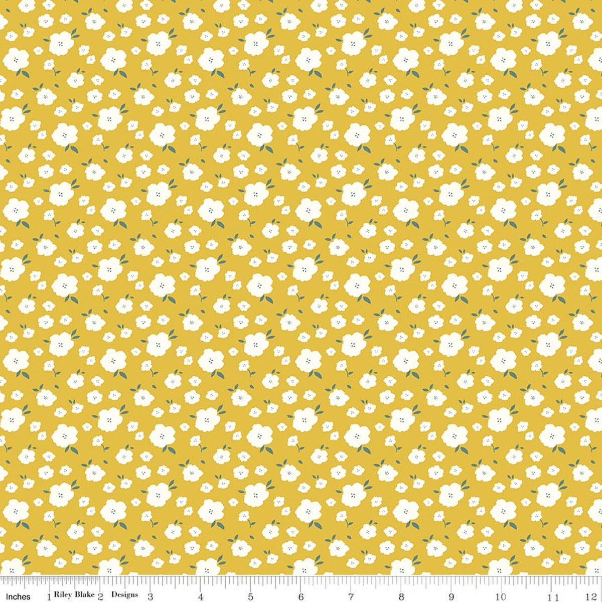 Serendipity 2 Flower Bed Golden | Fat Quarter