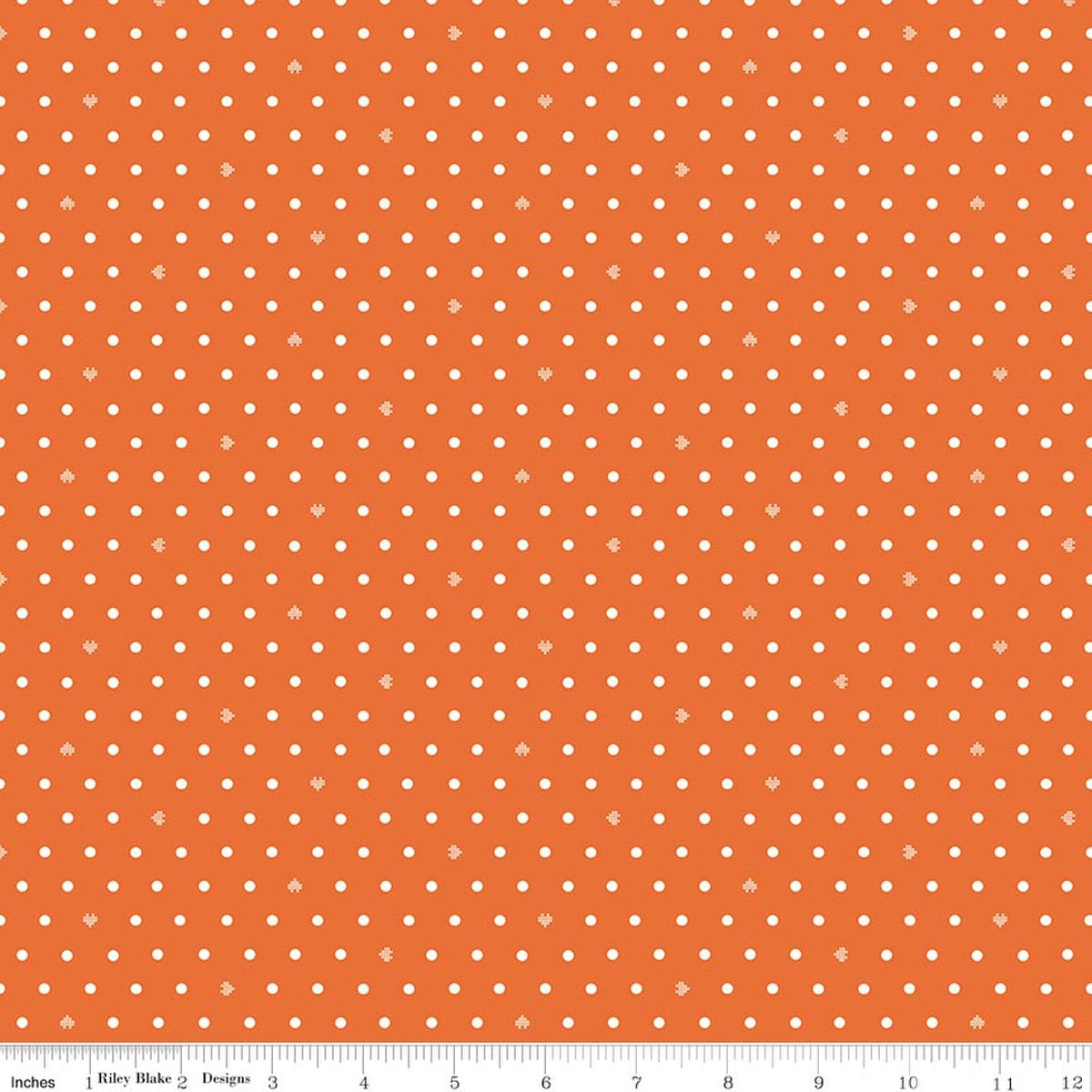 Cotton Nook Dots Orange