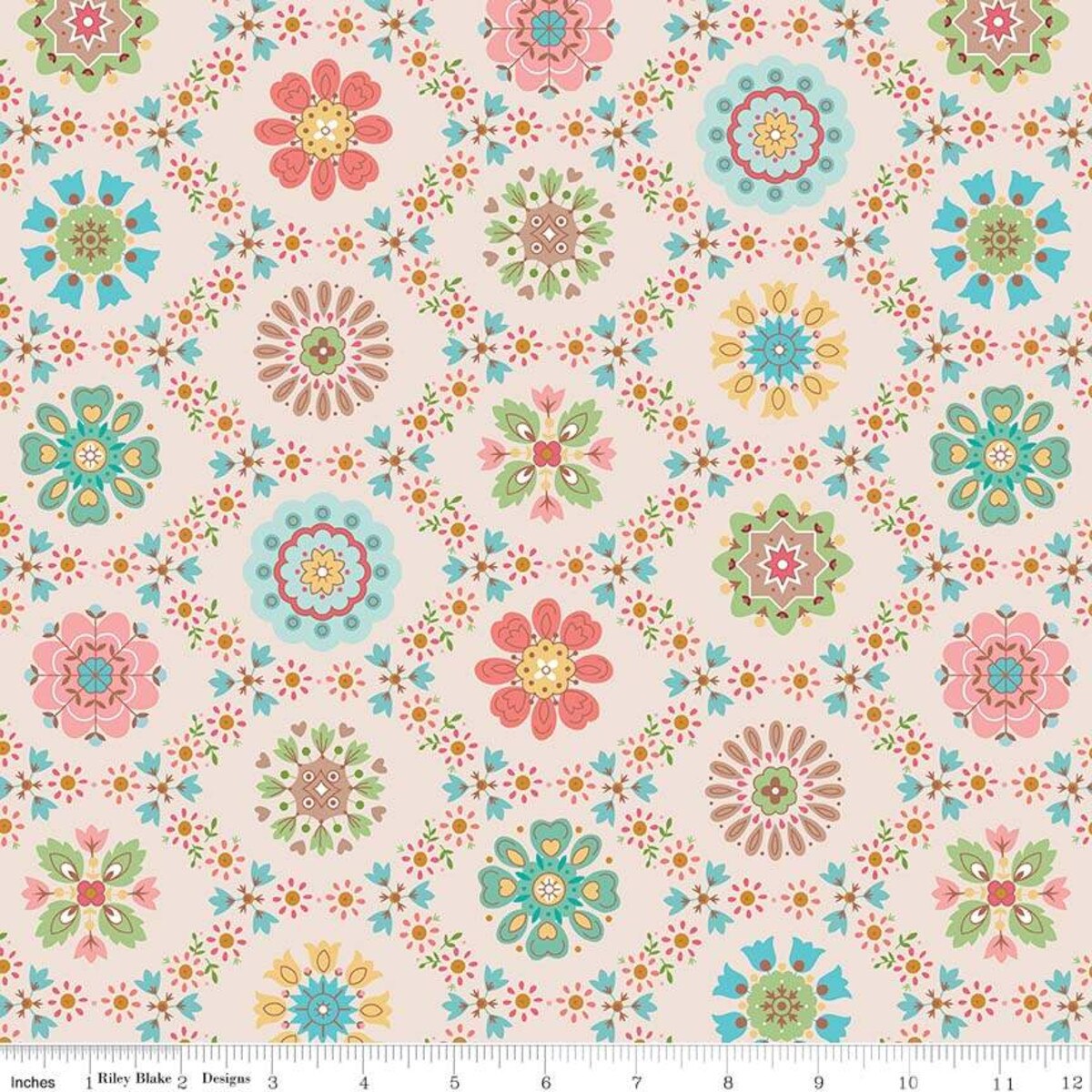 Granny Chic Applique Multi