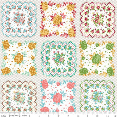 Granny Chic Handkerchief Multi | Fat Quarter