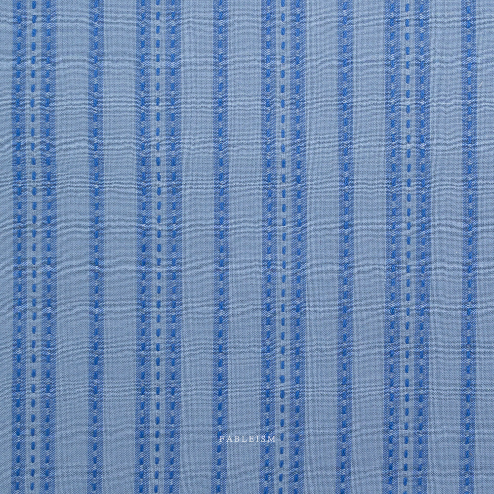 Fine And Dandy Stitch Stripe in Blue (REVERSIBLE)