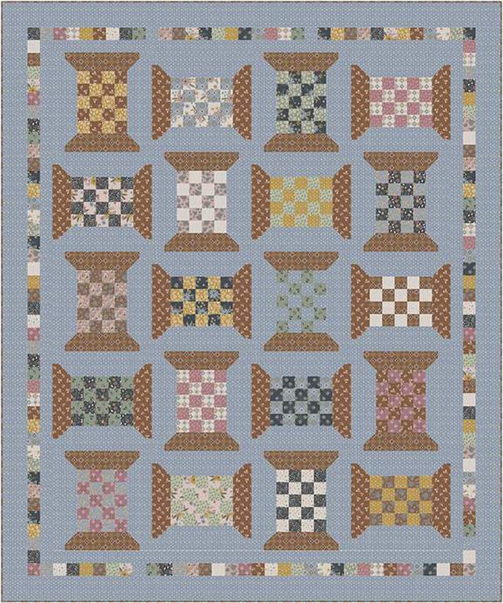Checkered Spools Quilt Kit