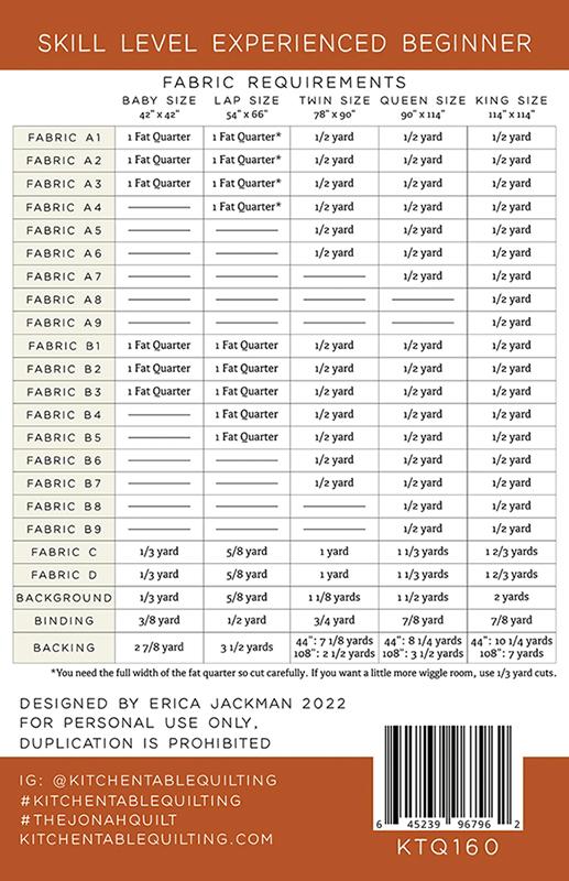 The Jonah Quilt Pattern