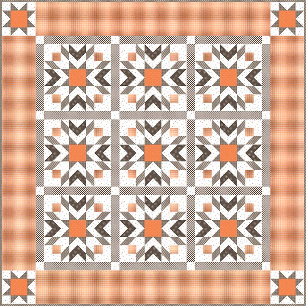 Bee in my Bonnet Gingham Star Quilt Pattern