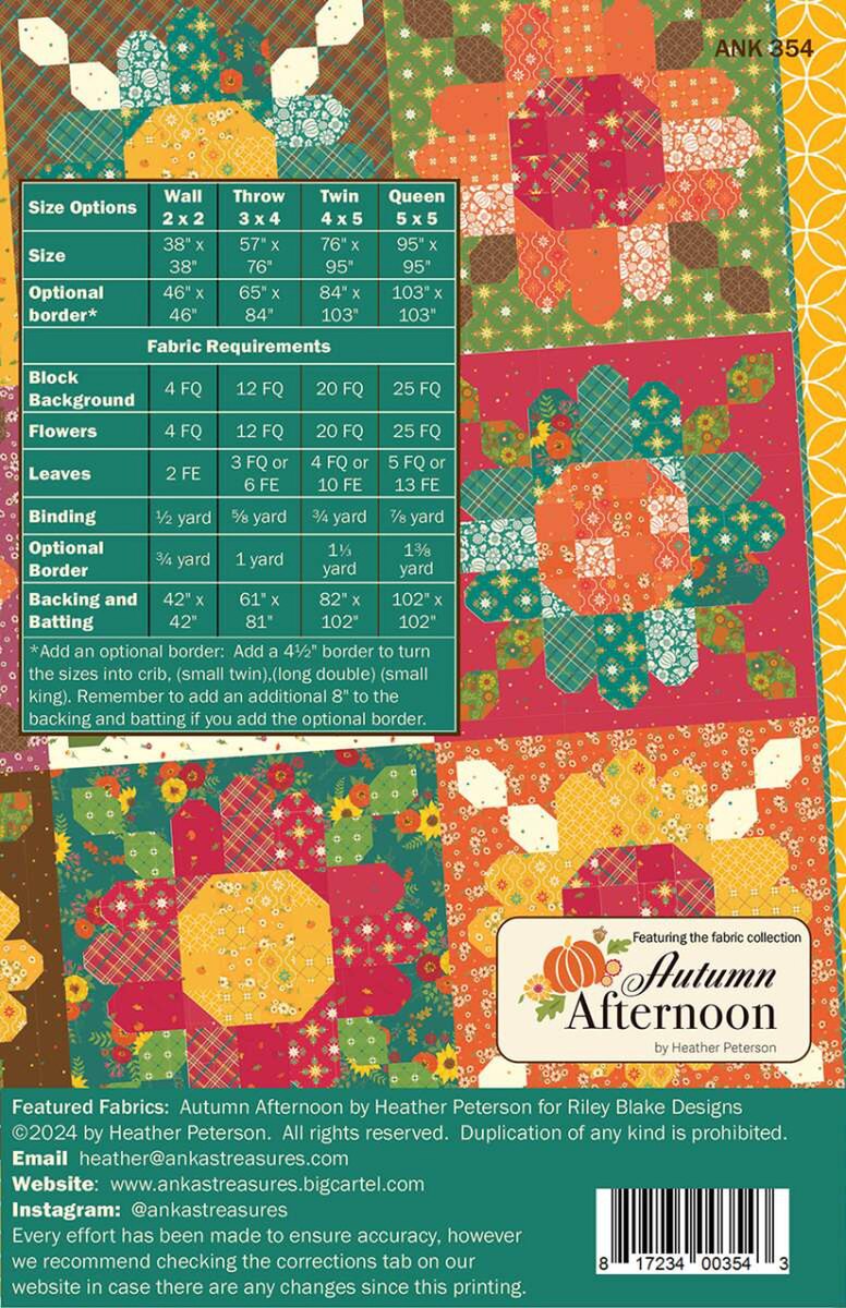 Heather Peterson Zinnia Seeds Quilt Pattern