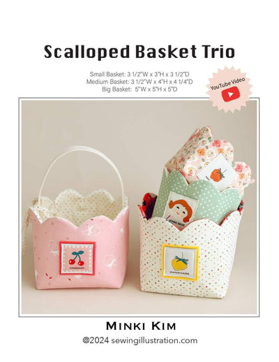 Minki Kim Scalloped Basket Trio Pattern
