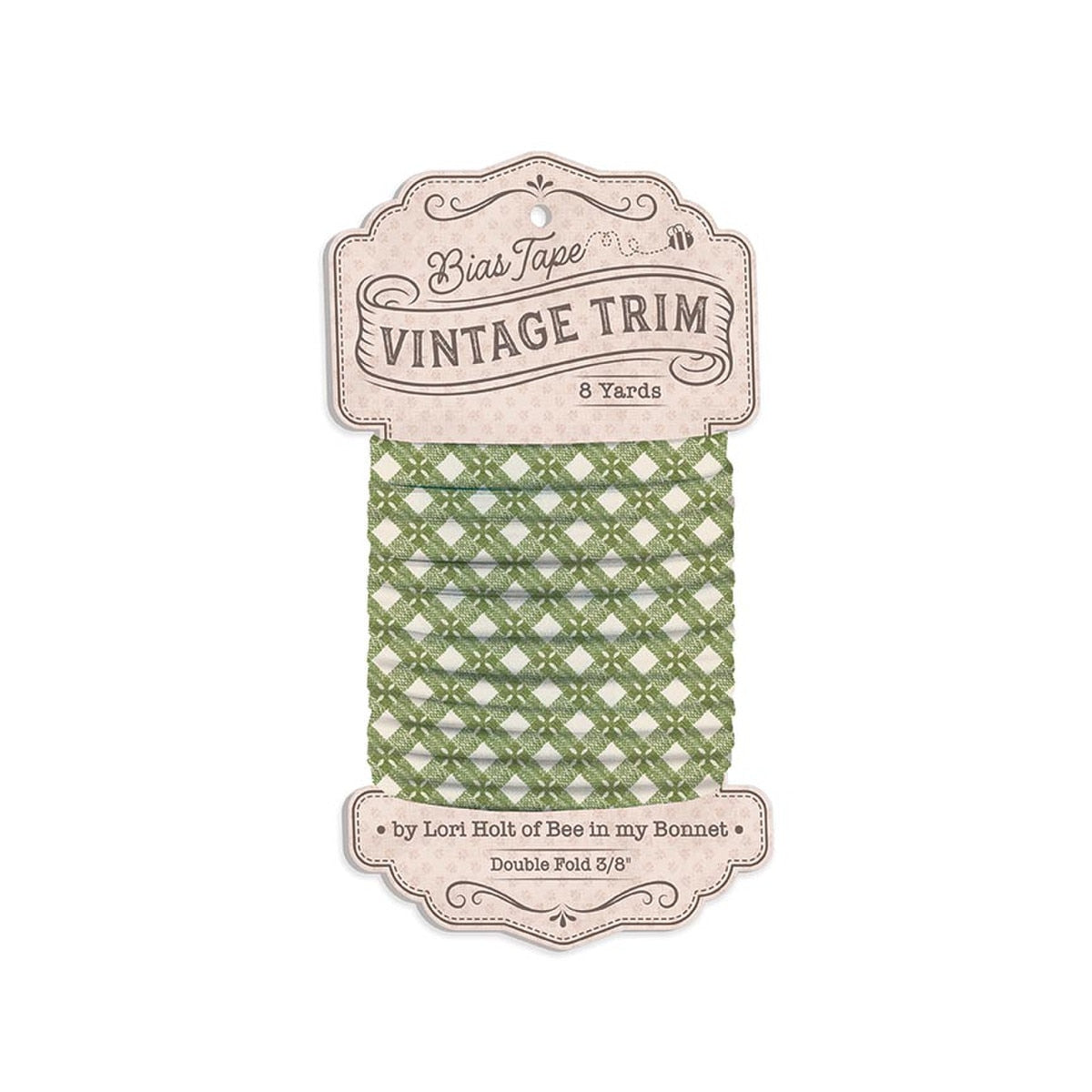 Lori Holt 3/8" Double Fold Bias Tape Tablecloth Olive