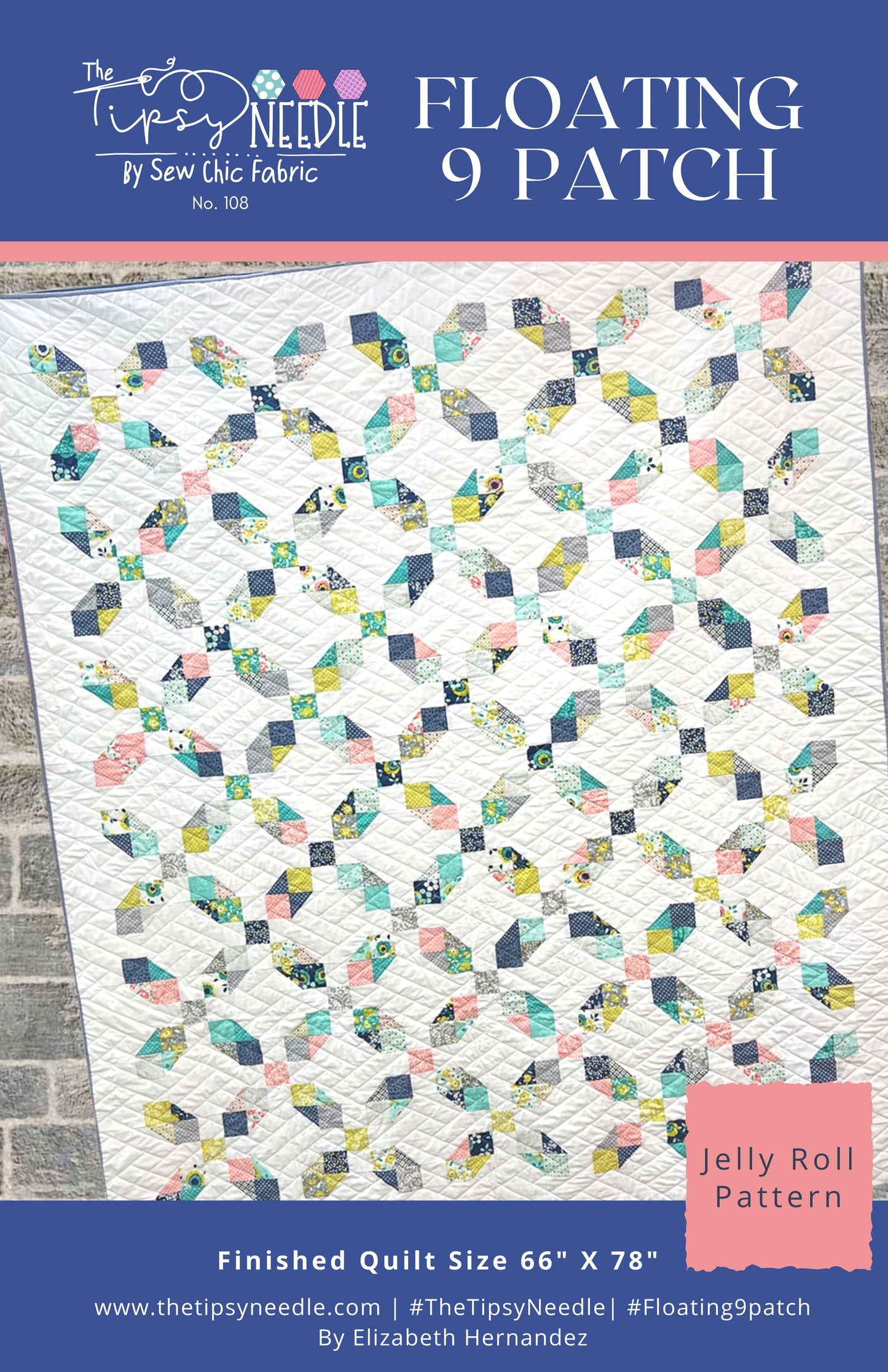 Floating 9 Patch Printed Pattern