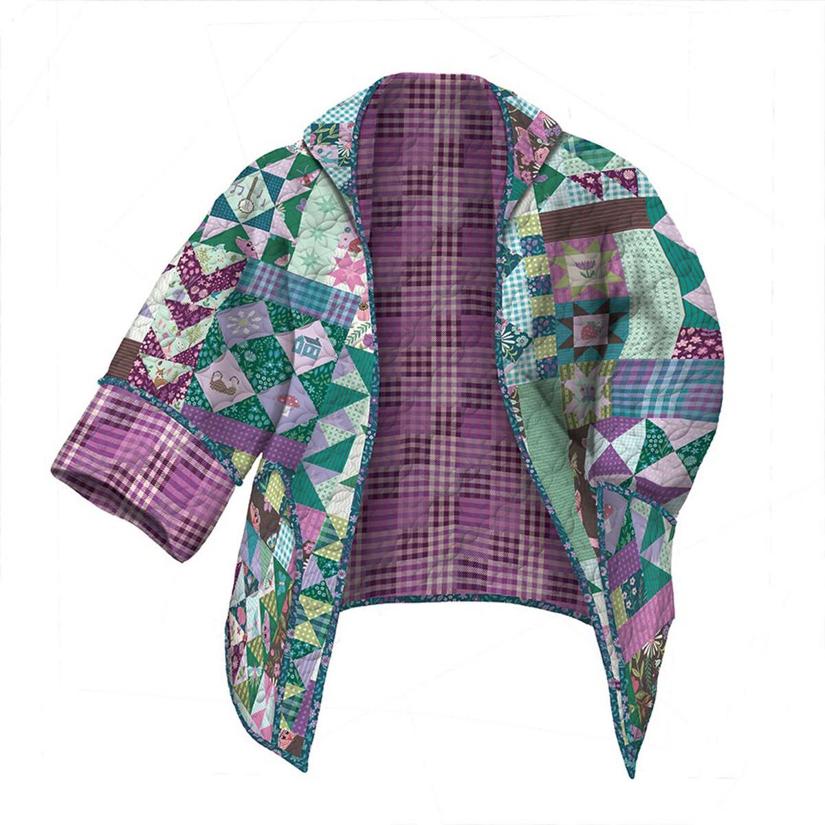 Carling Loves Cats Quilt Coat Sewing Pattern