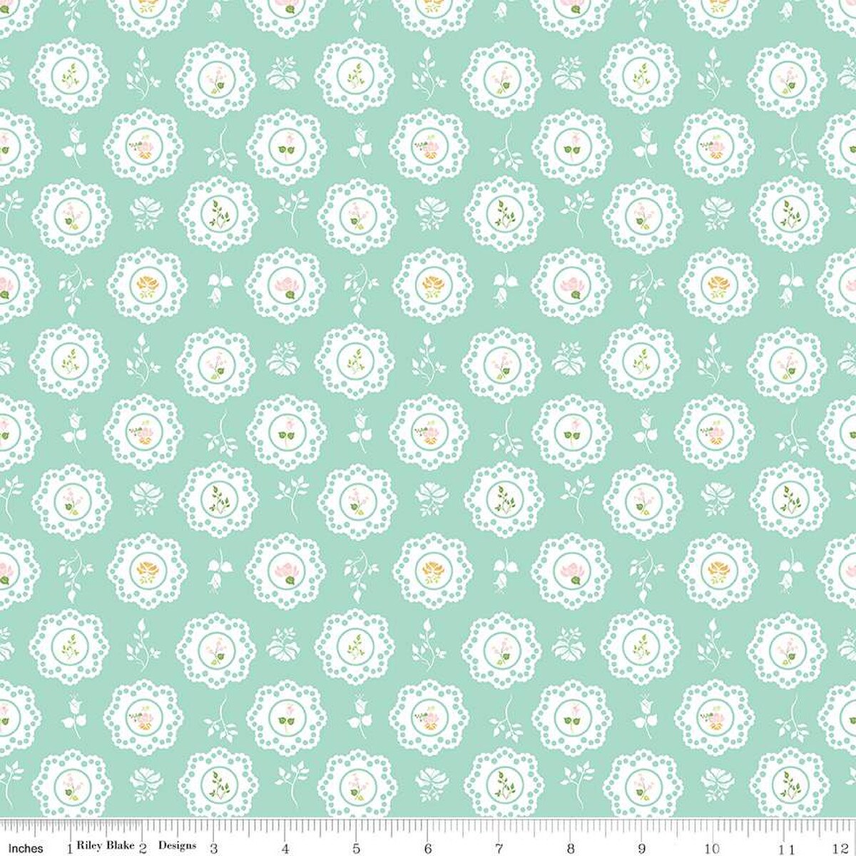 Doilies Aqua