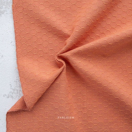 Forest Forage Honeycomb in Grapefruit | Fat Quarter