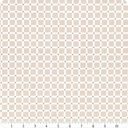Forest Village Forest Grid Wheat | Fat Quarter