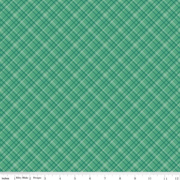 Berry & Sage Roses Plaid Alpine