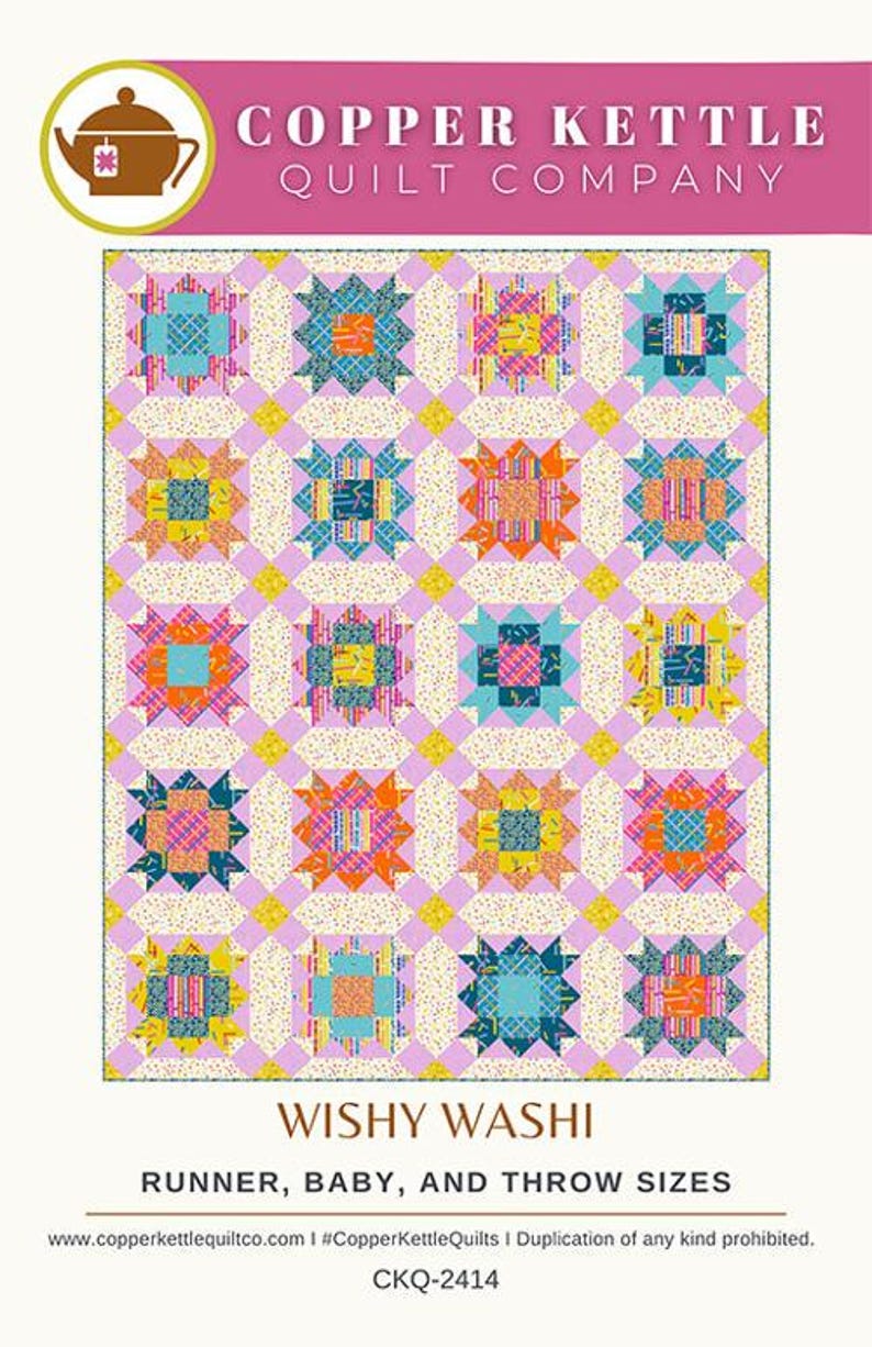 Wishy Washi Copper Kettle Quilt Pattern