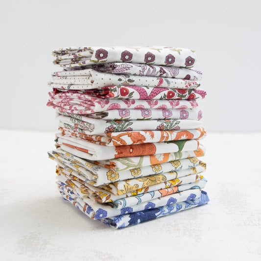 Indian Block Prints: Cottage | Fat Quarter Bundles