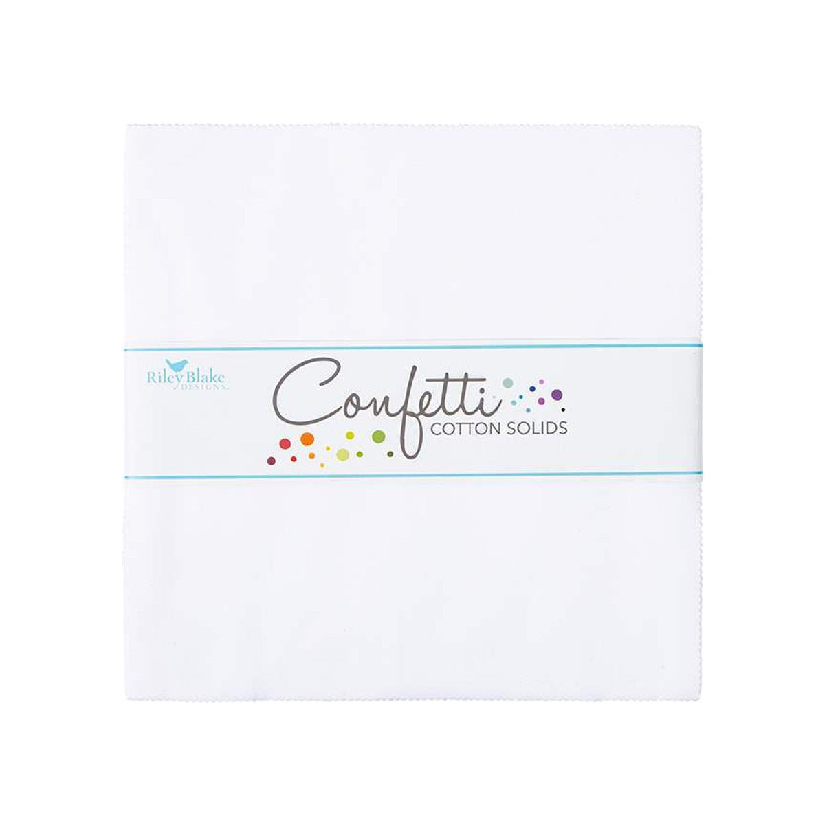 Confetti Cotton™ Riley White 10" Stacker