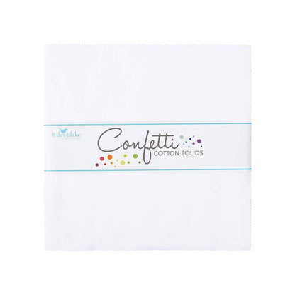 Confetti Cotton™ Riley White 10" Stacker