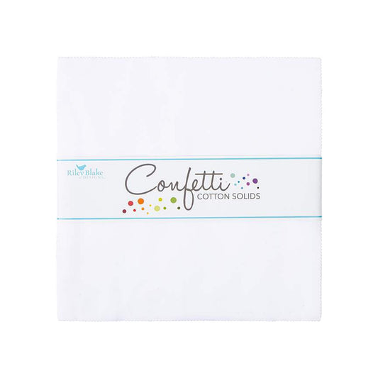 Confetti Cotton™ Riley White 10" Stacker