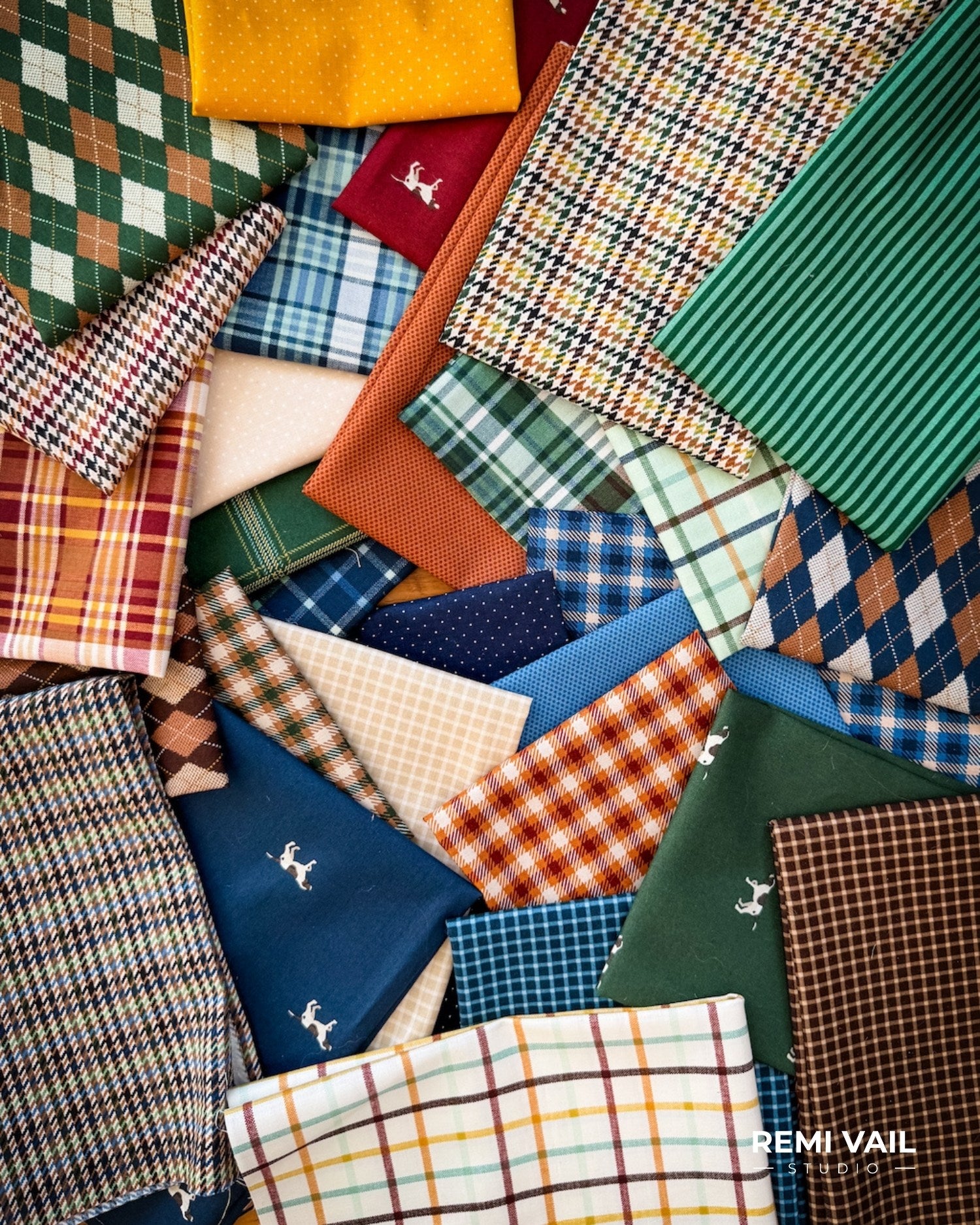 Plaid Venture Collection | Classic plaid patterns in rich, timeless colors, perfect for quilts and home décor.