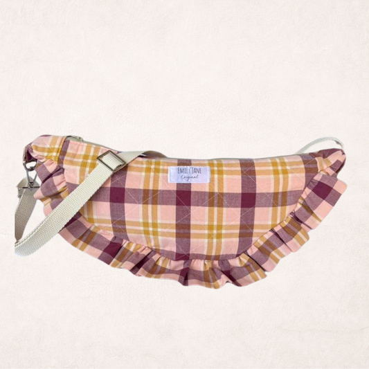 Emily Jane Originalƒ?› Wildberry Ruffle Crescent Bag
