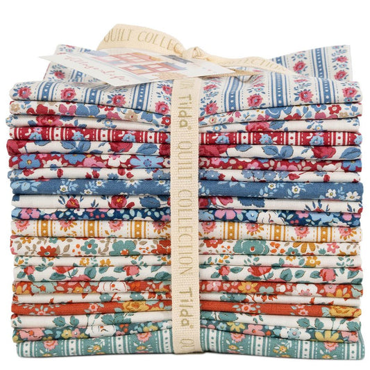 Village Life Fat Quarter Bundle Main Fabrics by Tone Finnanger from TILDA