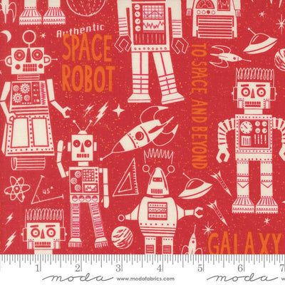 321 Blast Off Robot in Mars | Fat Quarter