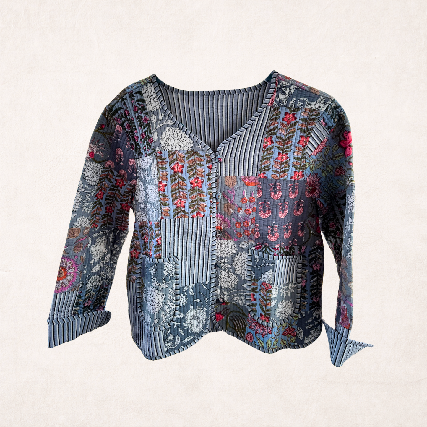 Block Print Quilted Jacket