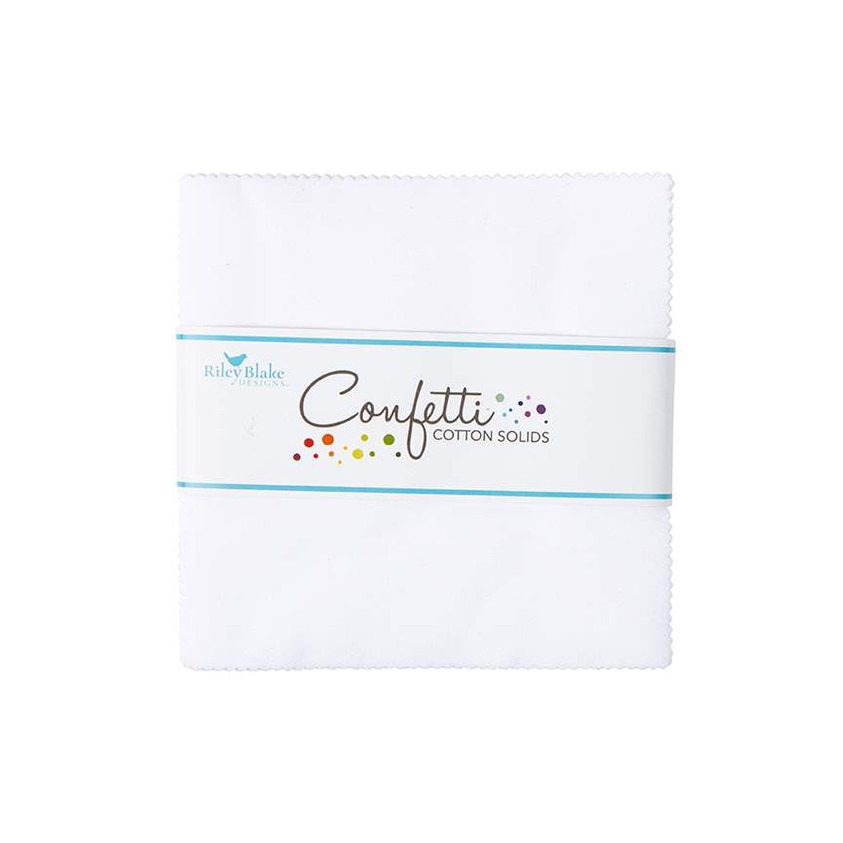 Confetti Cotton™ Riley White 5" Stacker