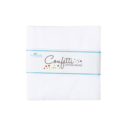 Confetti Cotton™ Riley White 5" Stacker