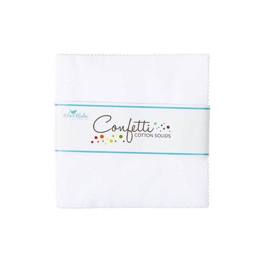 Confetti Cotton™ Riley White 5" Stacker