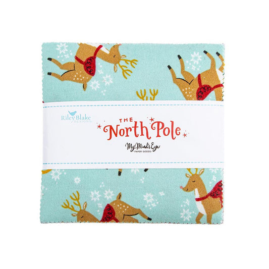 Flannel The North Pole 5" Stacker