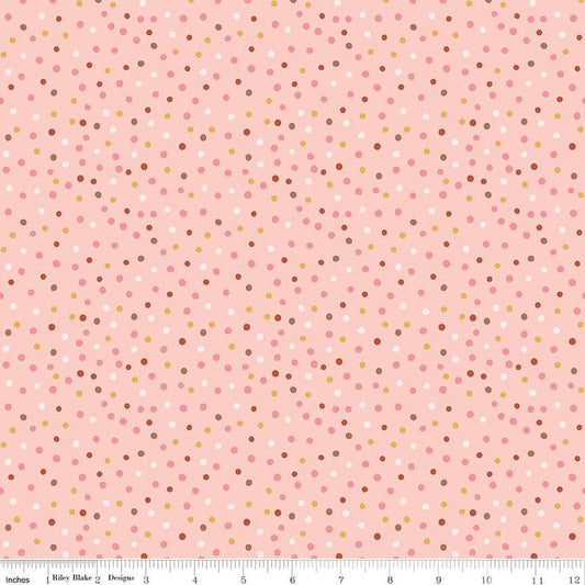 Thimbelina & the Sewing Fairies Dotty Apricot Mist | Fat Quarter