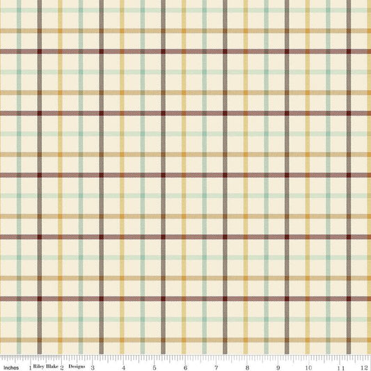 Plaid-Venture Club Camper Cream | Fat Quarter