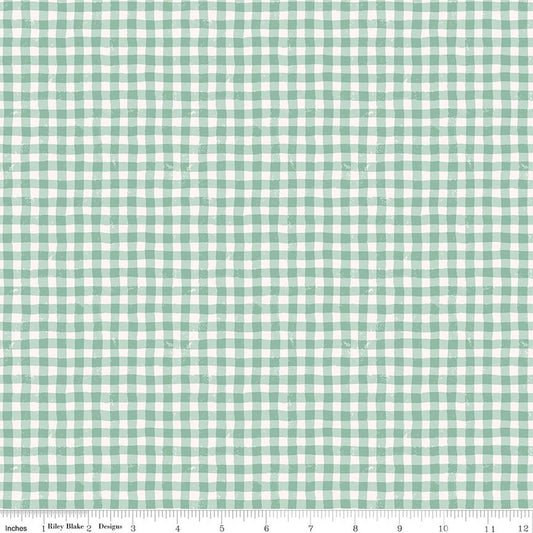 Meadow Moments Summer Gingham Mint | Fat Quarter