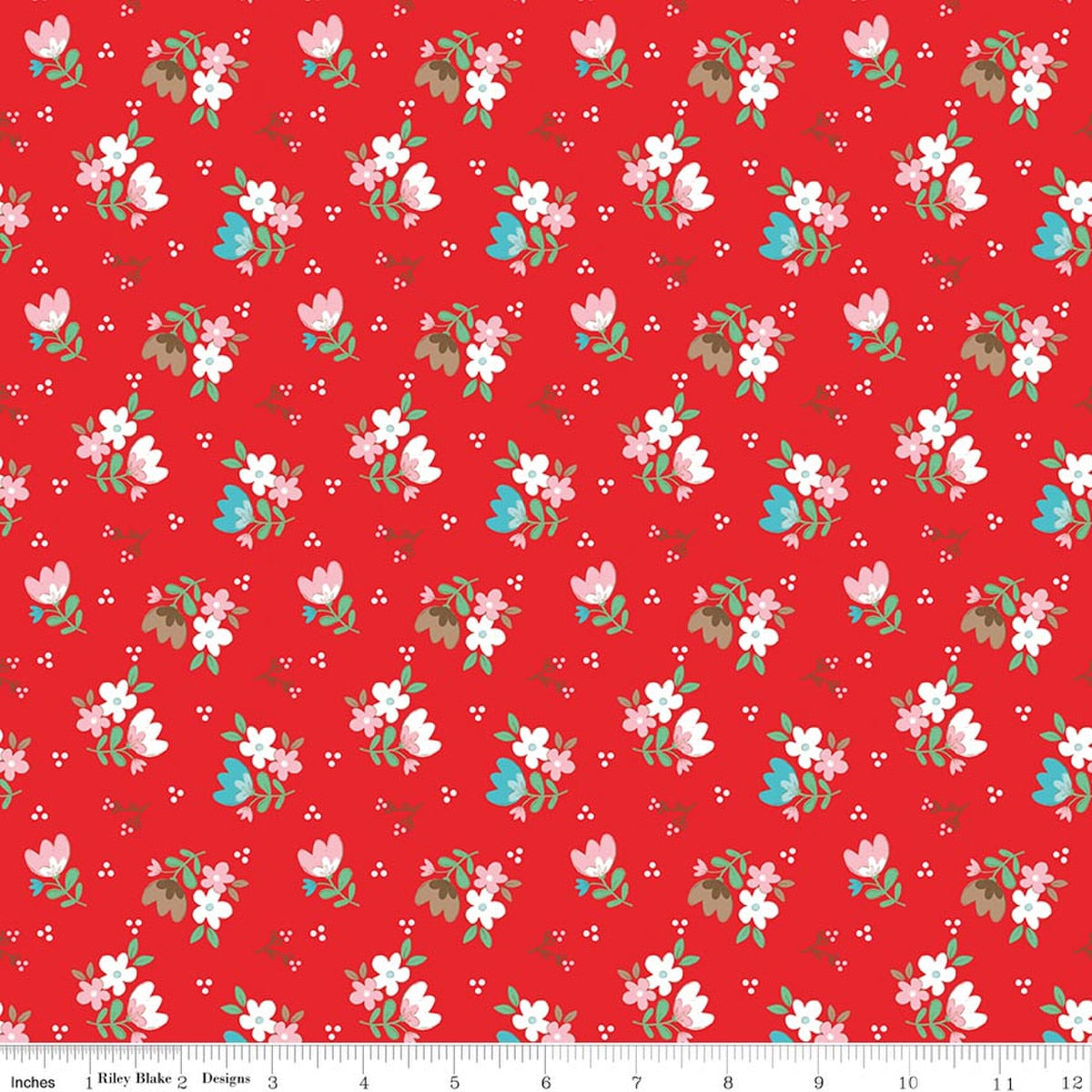 Whimsical Woodland Floral Red