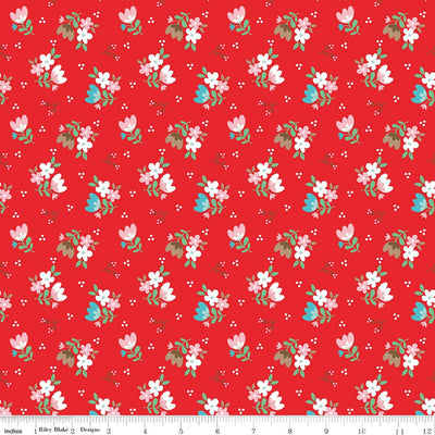 Whimsical Woodland Floral Red
