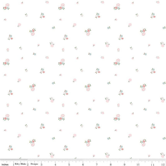 Whimsical Woodland Mushrooms White