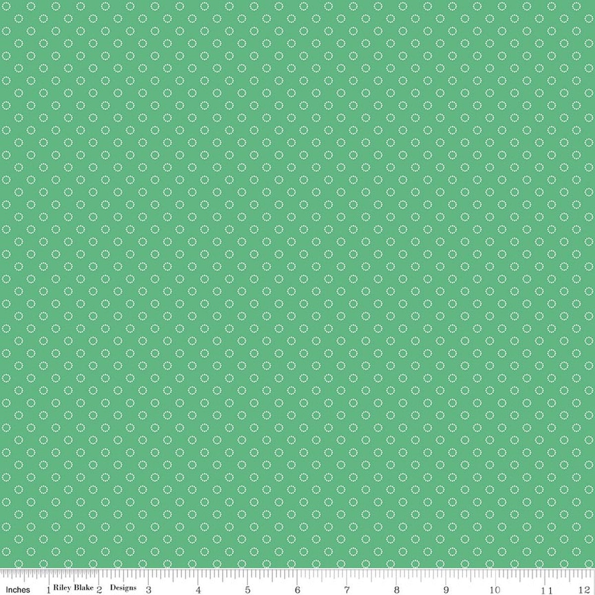 Whimsical Woodland Circle Dots Green