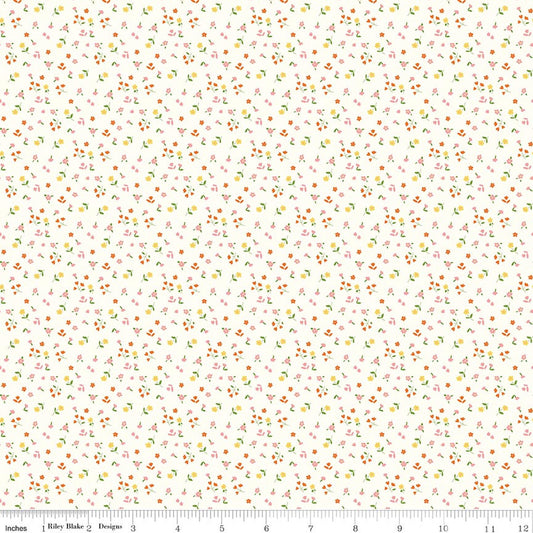 Cotton Nook Flowers Vintage White