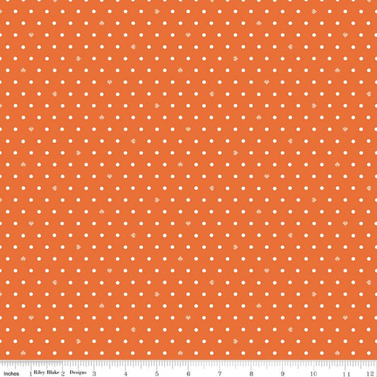 Cotton Nook Dots Orange